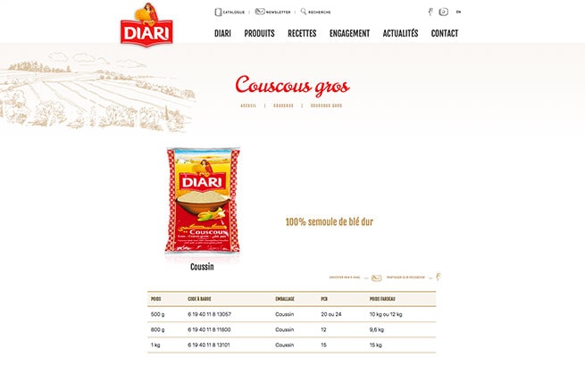 Elyos Digital, projet couscous Diari